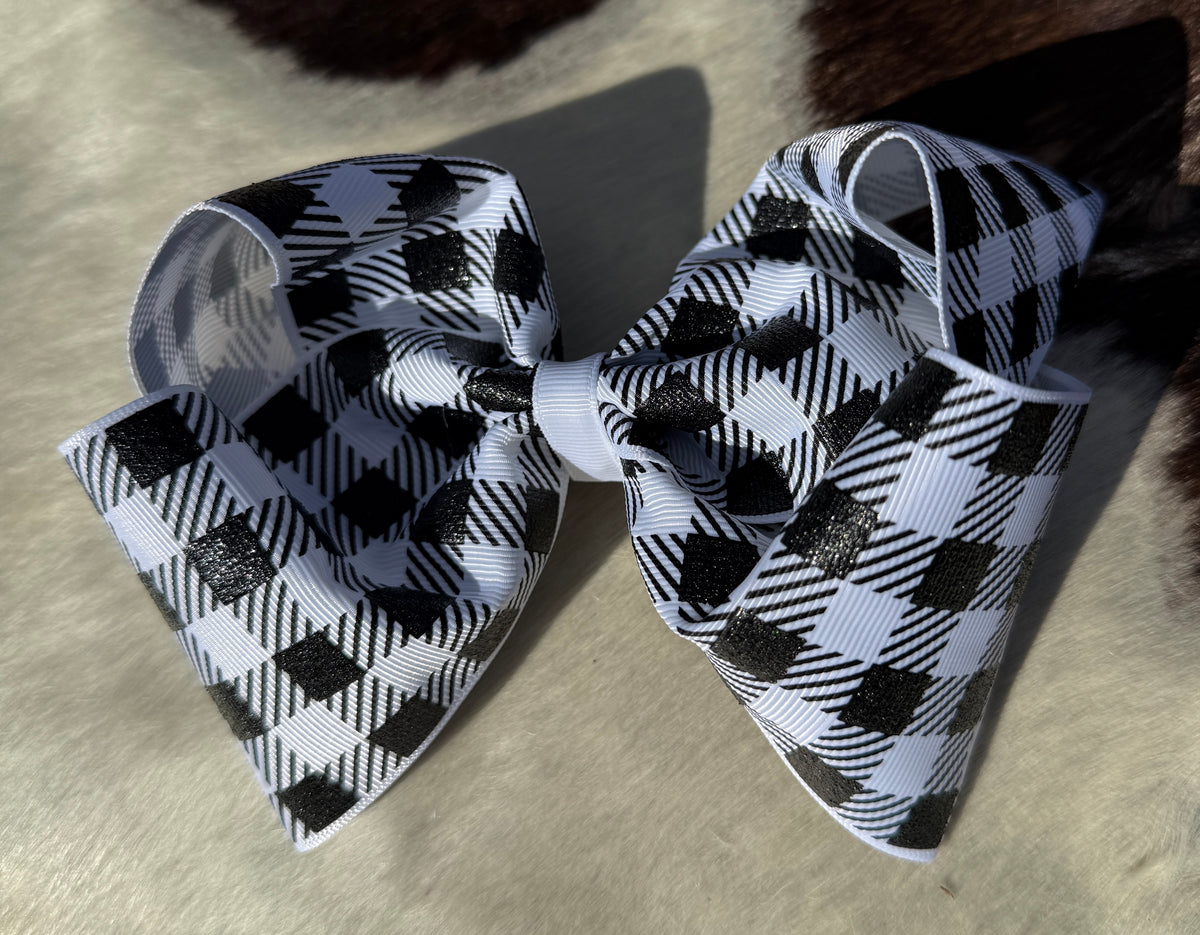 Checker Jumbo Hairbow