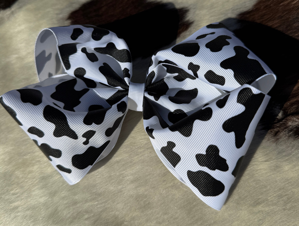 Cow Print Jumbo Hairbow