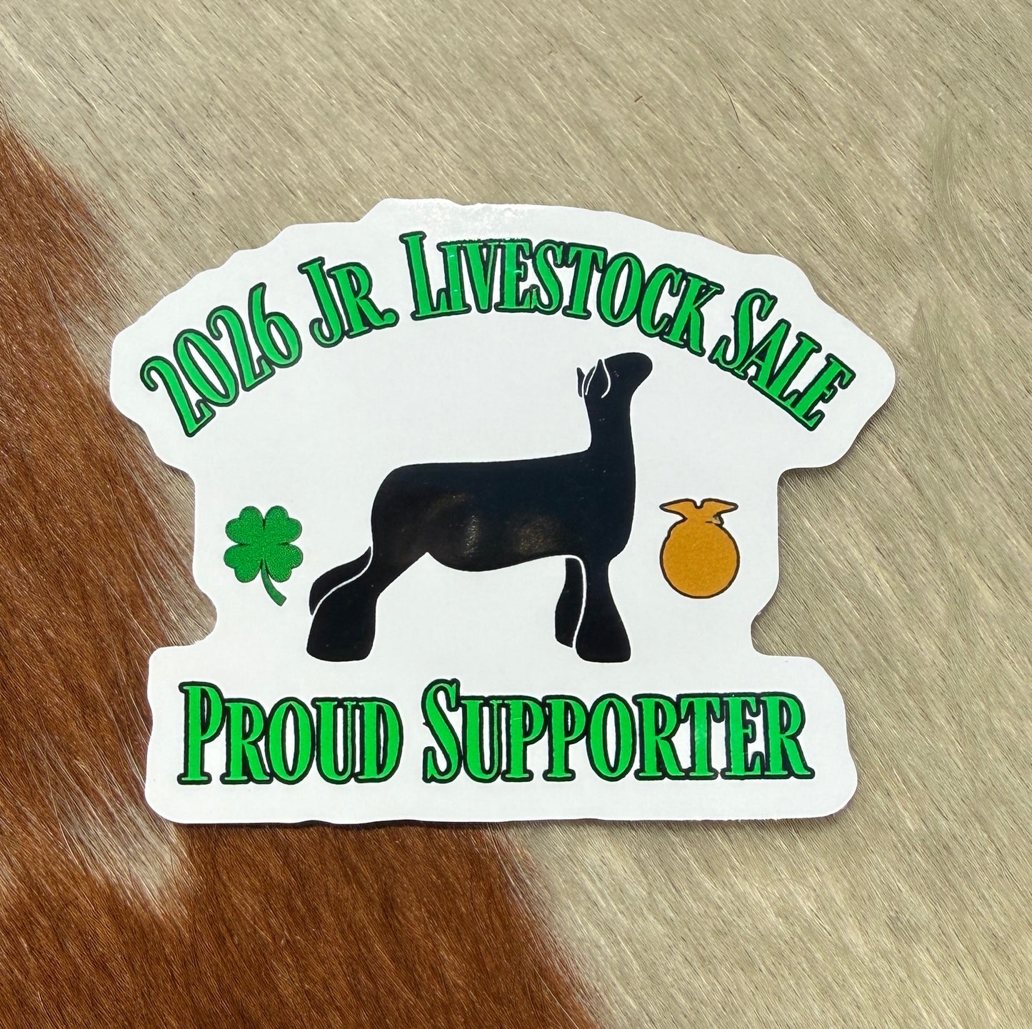 Jr. Livestock Sale Supporter Sticker- Lamb