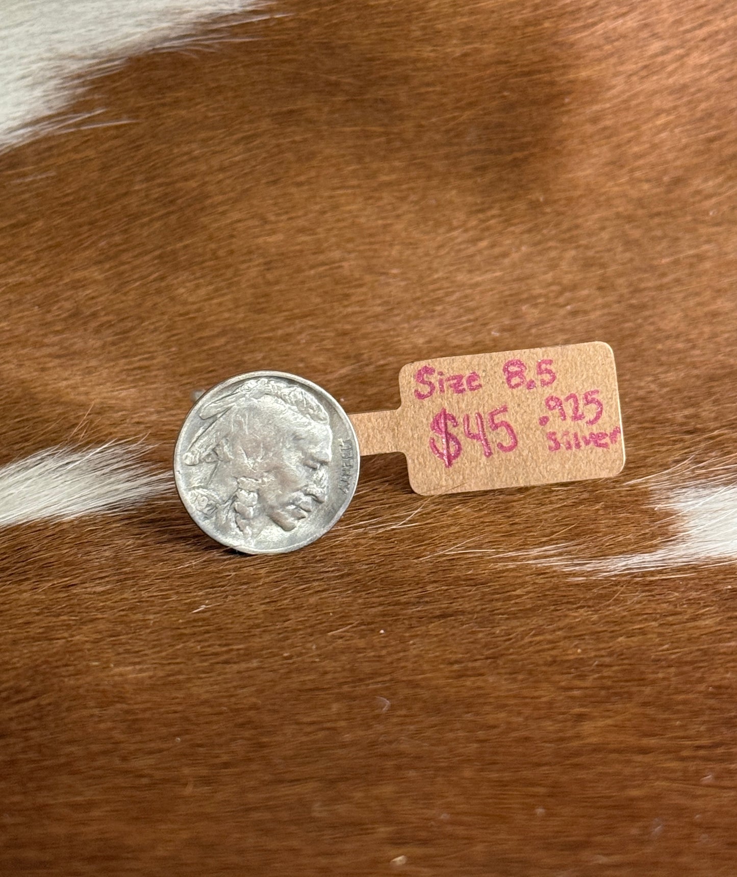 Indian Nickel Genuine Ring