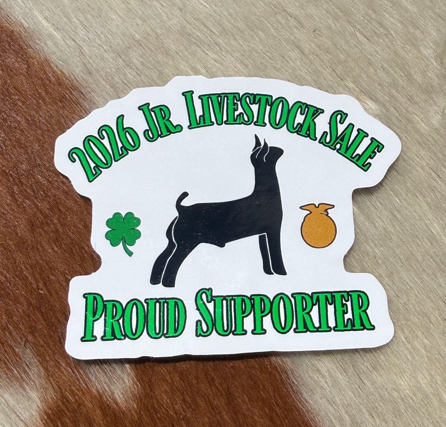 Jr. Livestock Sale Supporter Sticker- Goat
