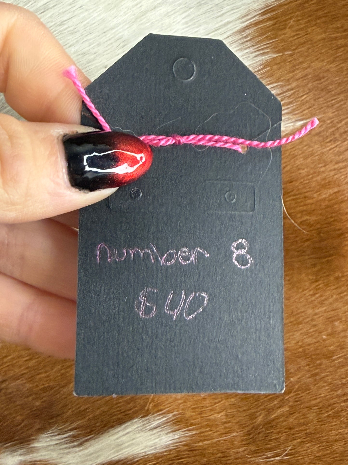 Number 8 Turquoise Pendant