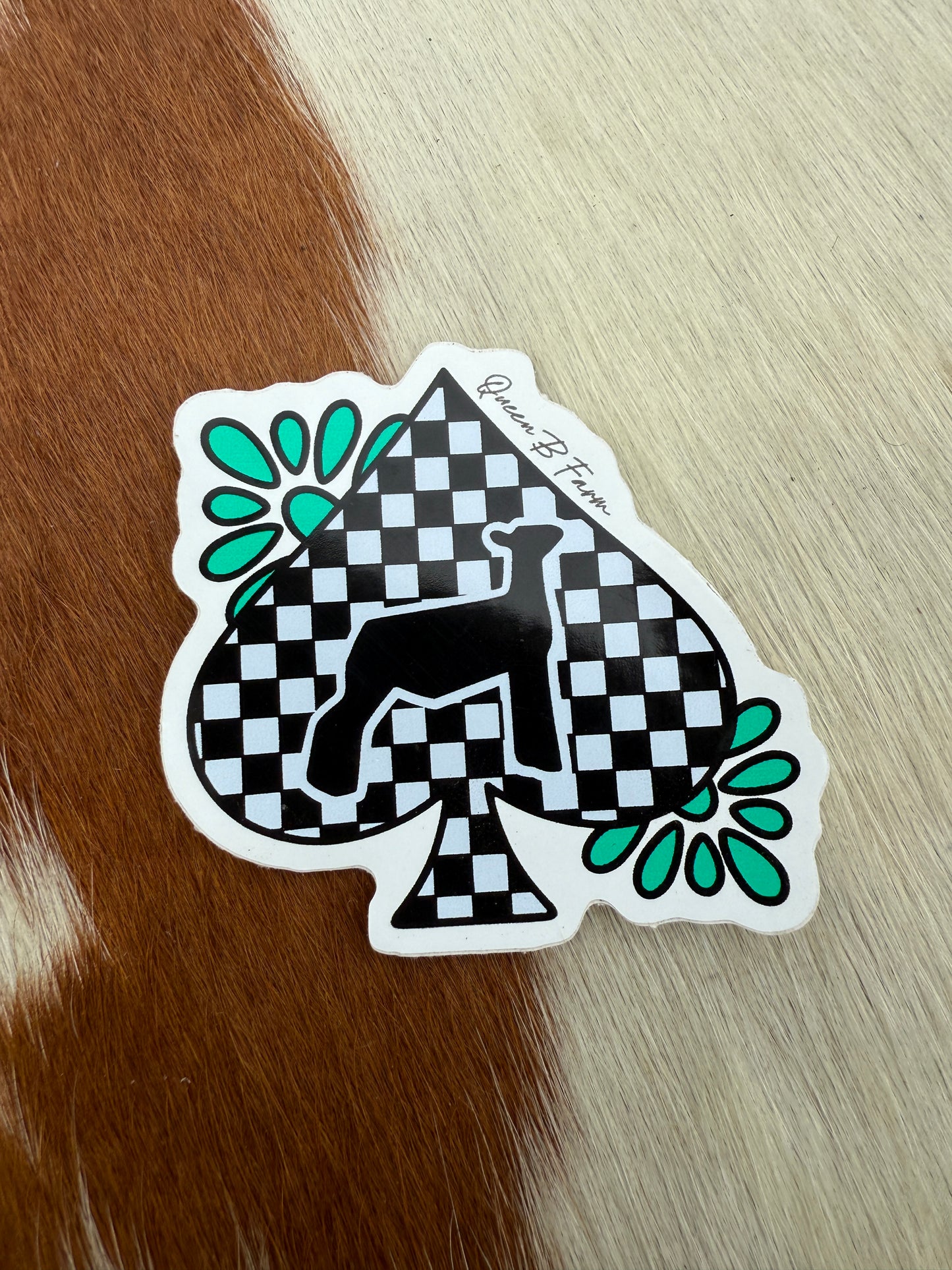 Lamb Spade Sticker