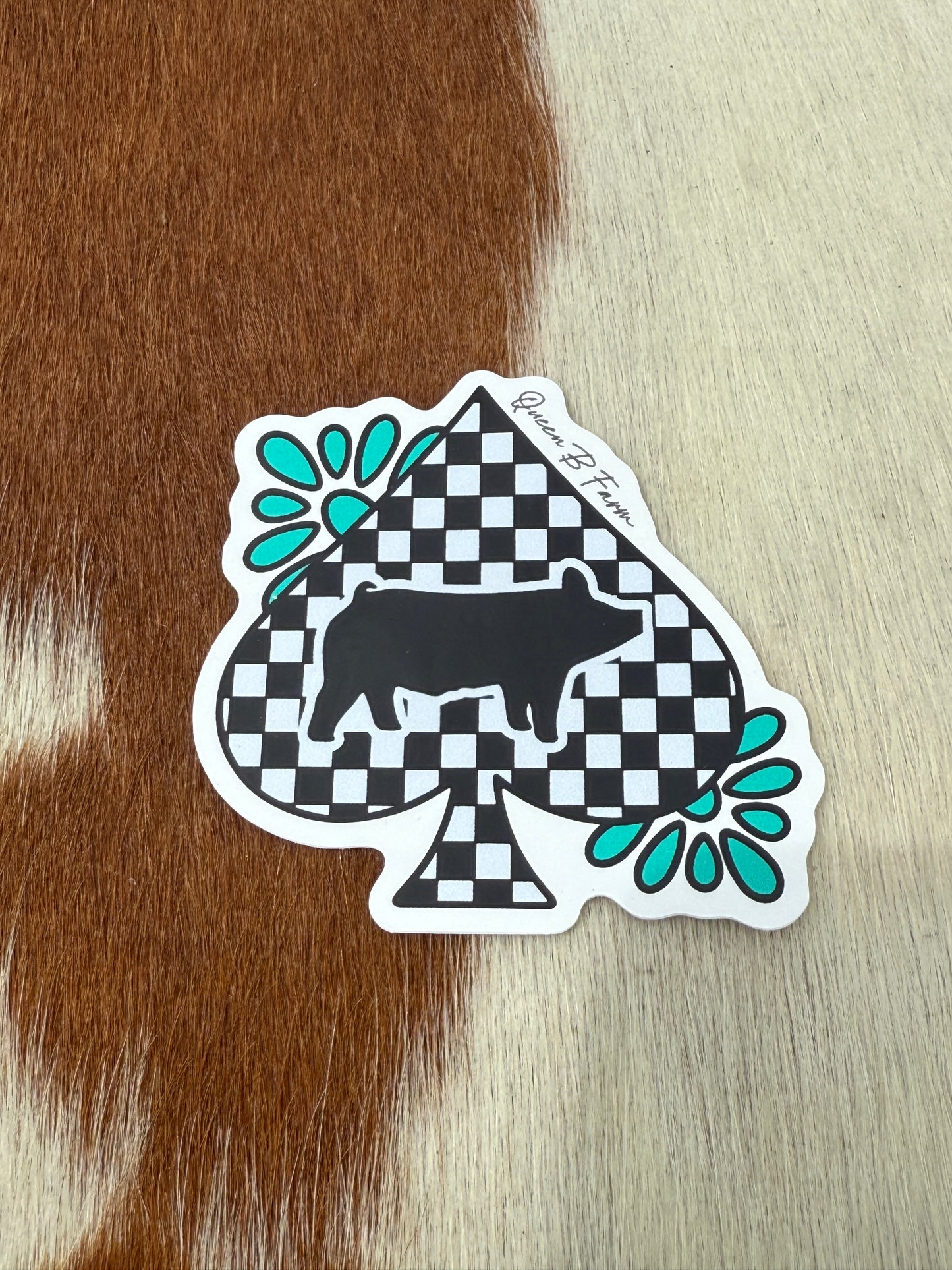 Pig Spade Sticker