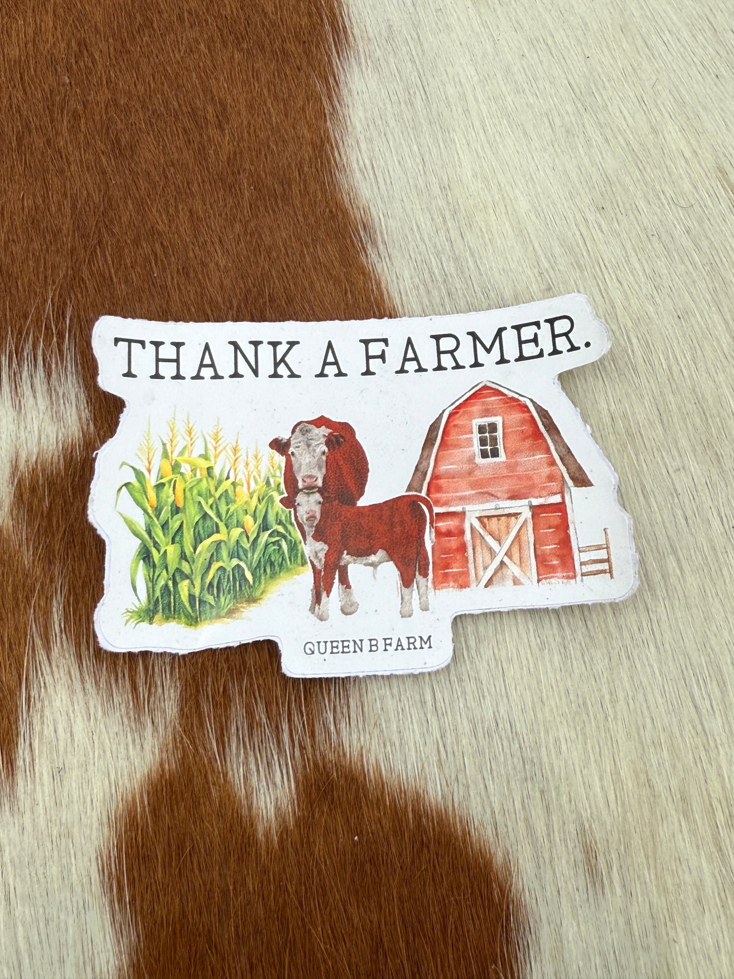 Thank A Farmer Sticker