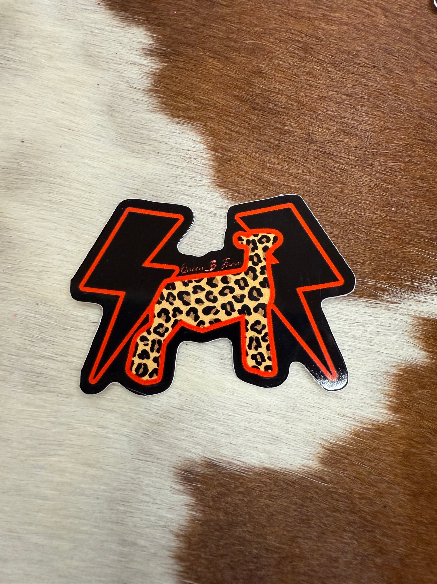 Cheetah Lamb Sticker
