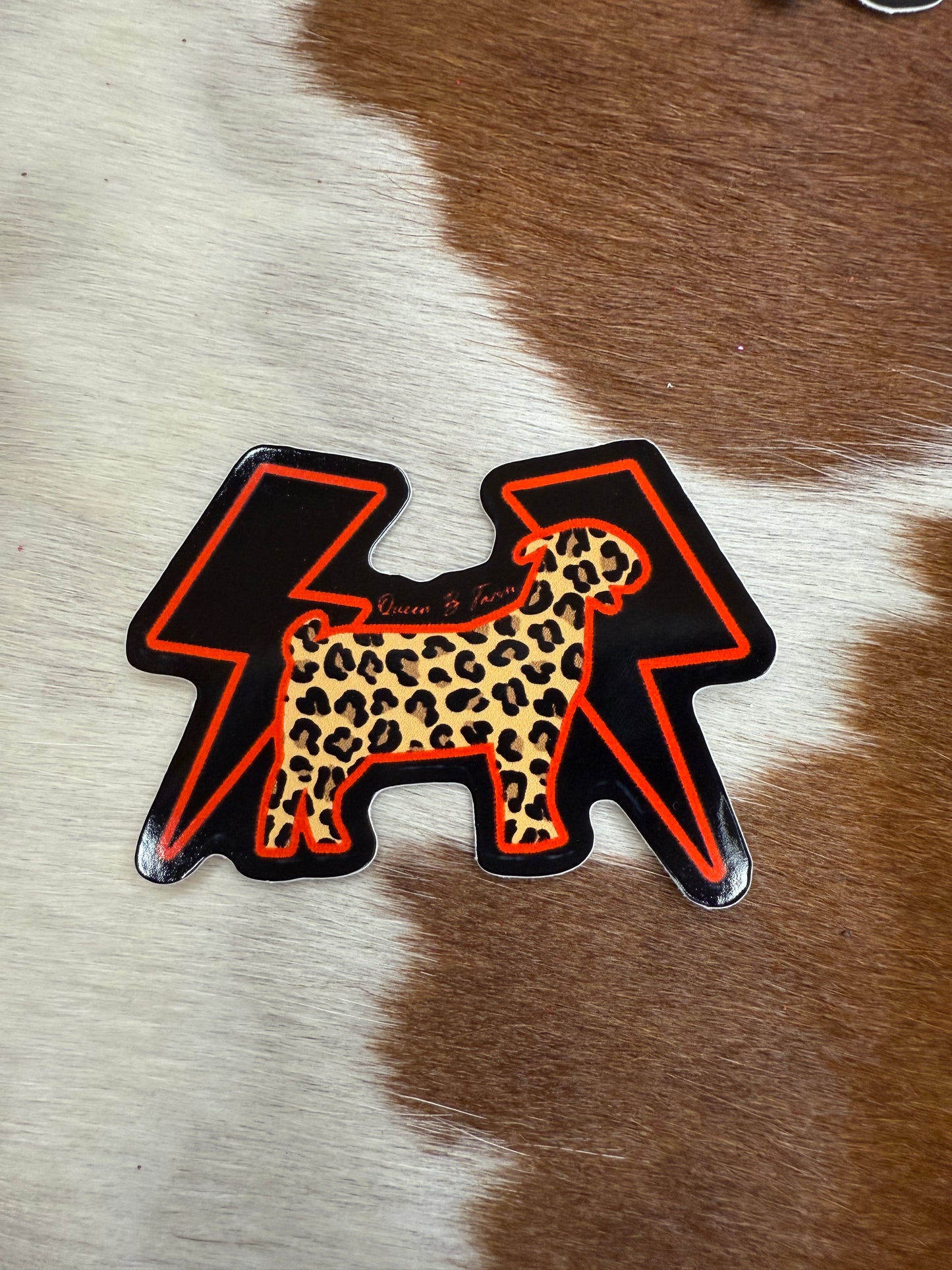 Cheetah Goat Sticker