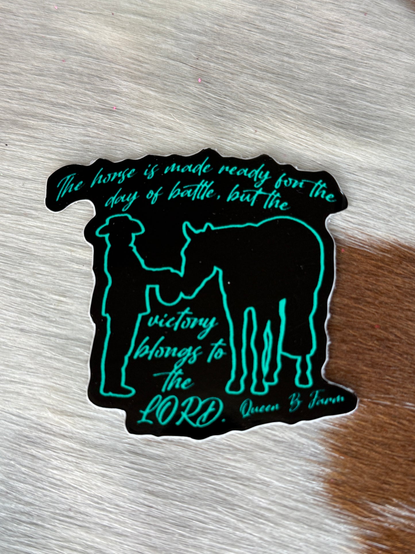 Proverbs 21:31 showmanship Sticker