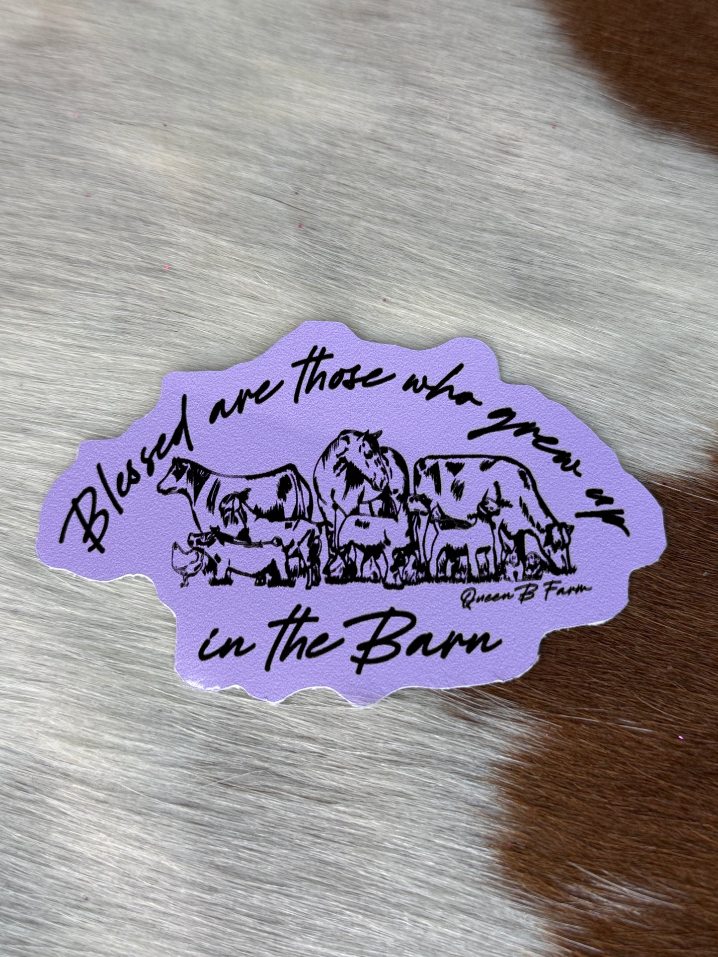Blessed in the Barn sticker