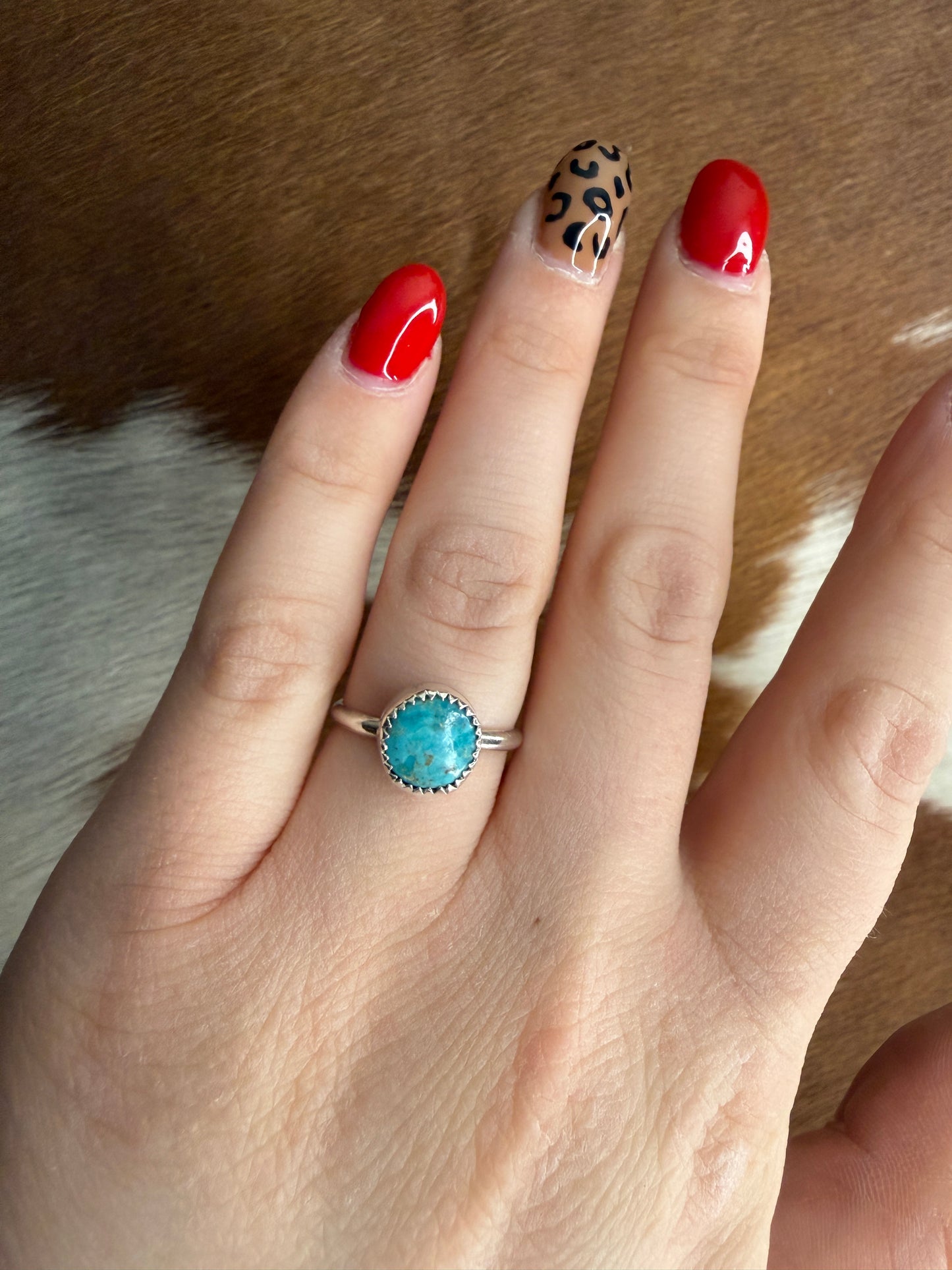 Genuine Mojave Turquoise Ring