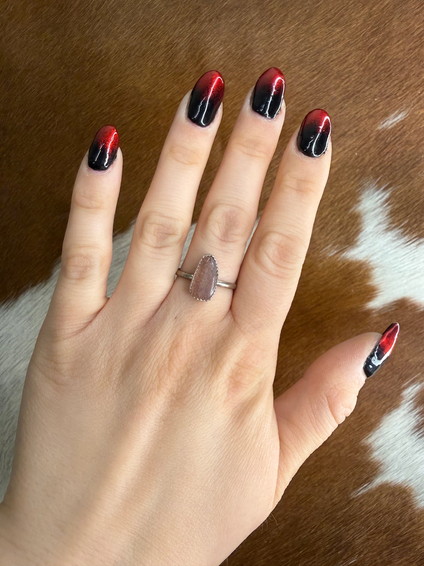 Strawberry Quarts Ring