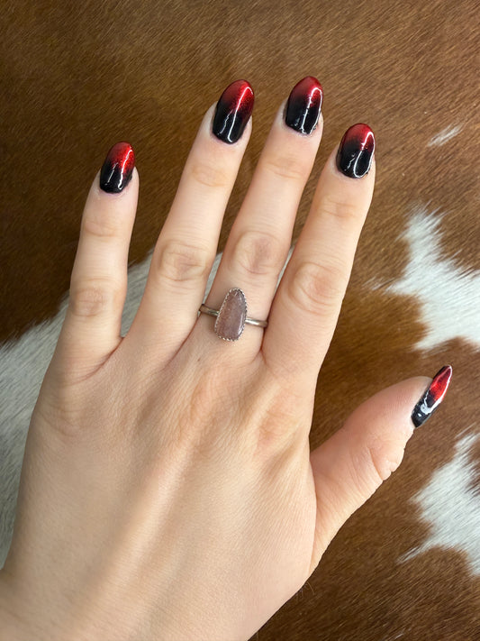 Strawberry Quarts Ring