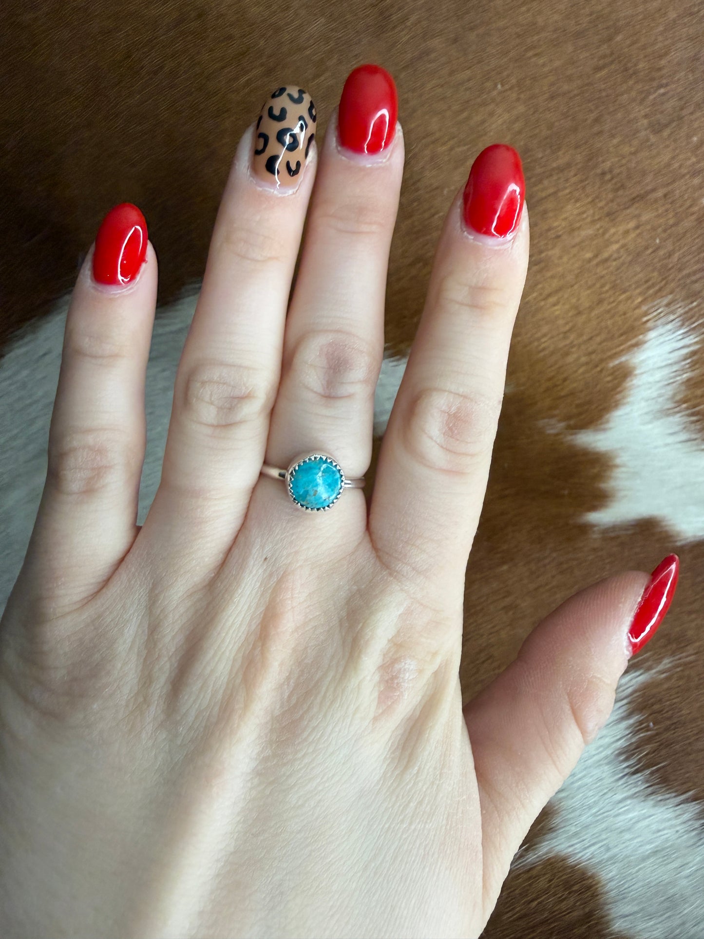 Genuine Mojave Turquoise Ring