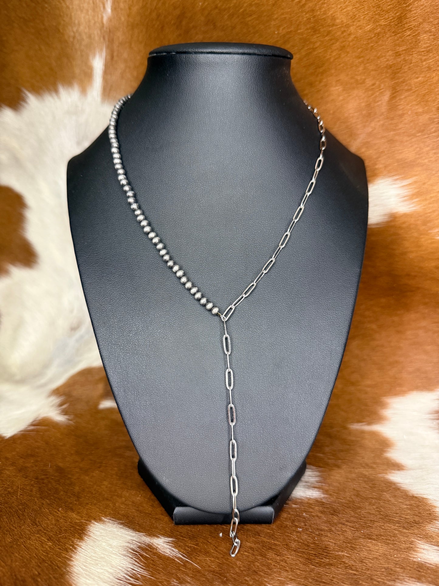 Halfsies Lariat Necklace