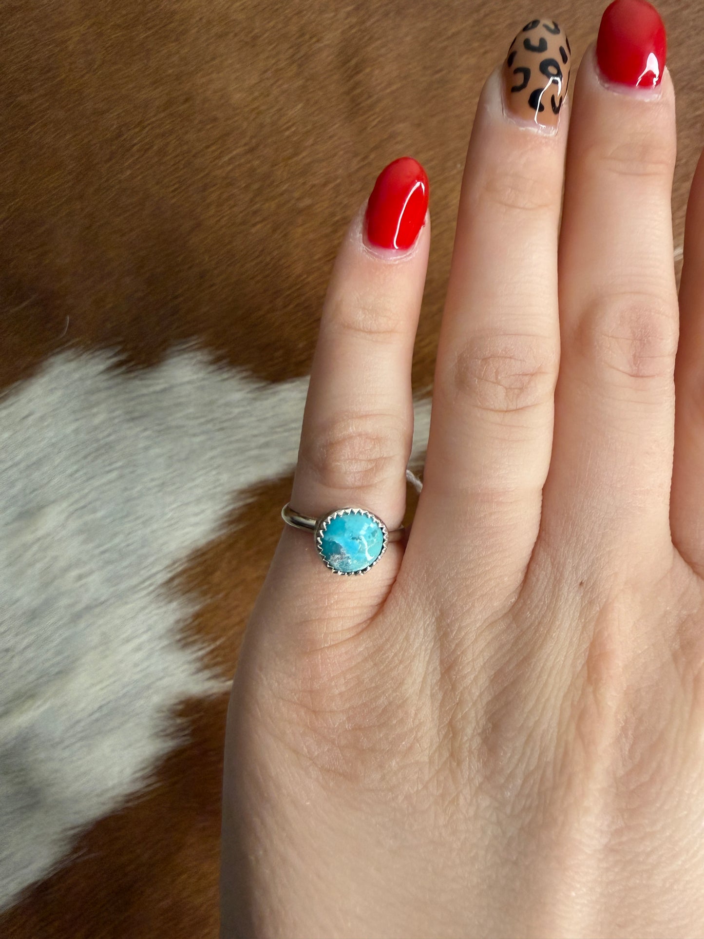 Genuine Mojave Turquoise Ring