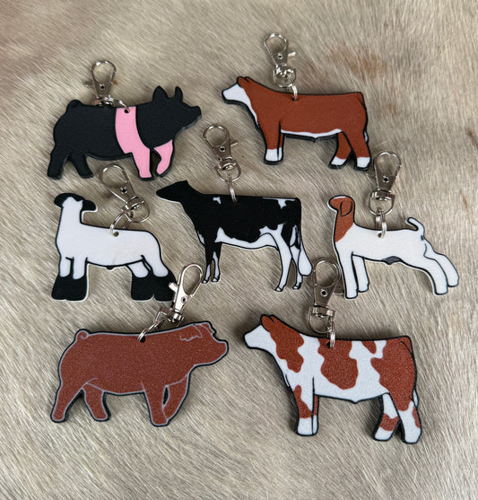 Livestock Keychains