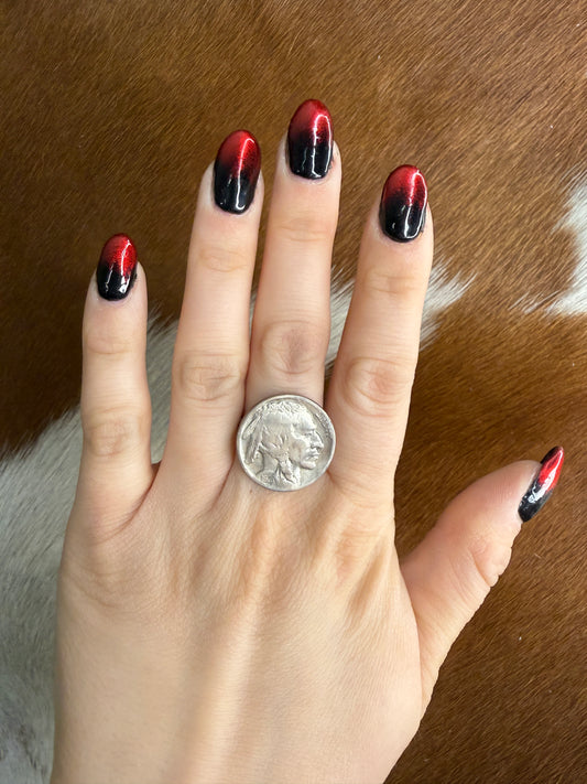 Indian Nickel Genuine Ring