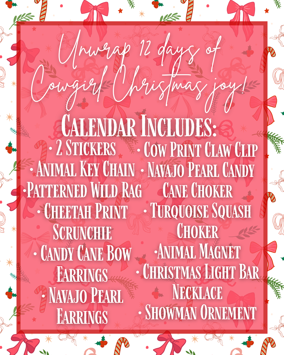 Ultimate Western Glam Advent Calendar