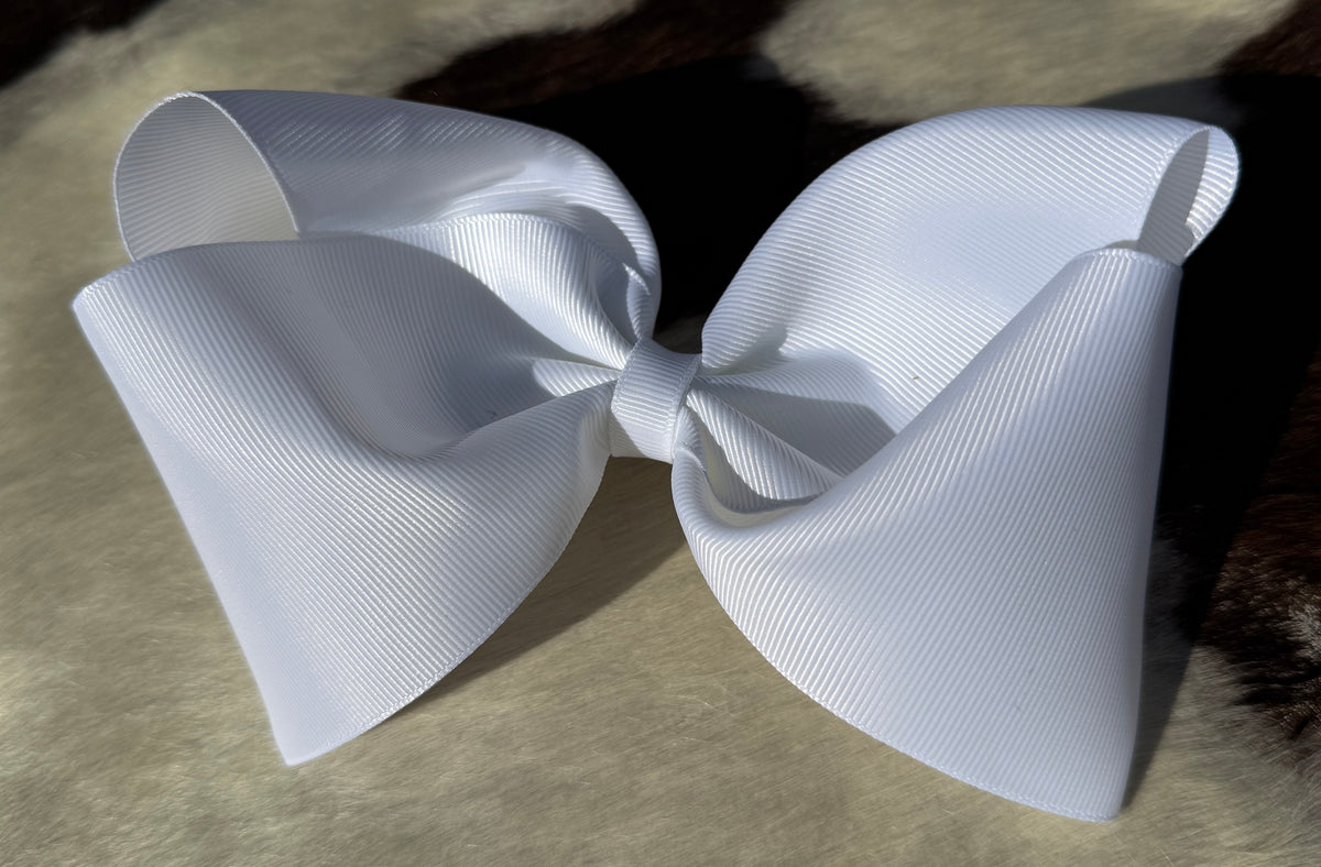 White Jumbo Hairbow