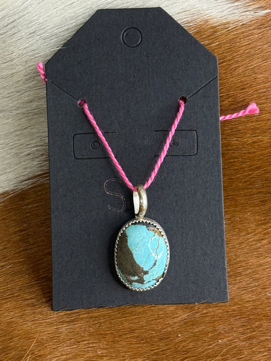 Number 8 Turquoise Pendant