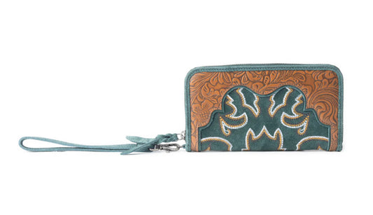 Electric Desert Wallet In Green
