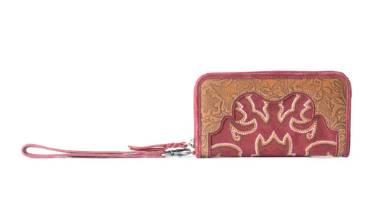 Electric Desert Wallet In Red