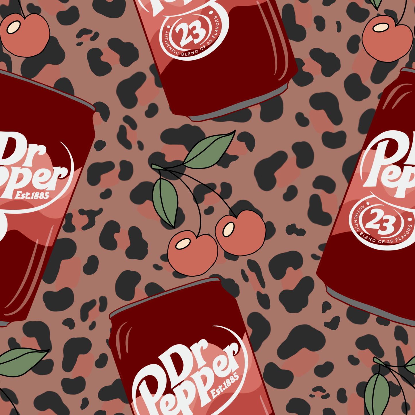 Cherry Cheetah DP Tail Bag