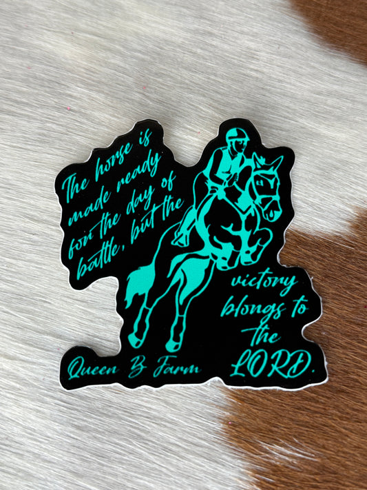 Proverbs 21:31 Jumper Sticker