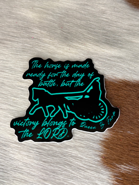Proverbs 21:31 Mini Driver Sticker