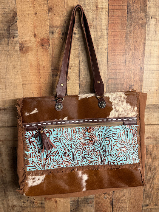 JUNIPER CANVAS AND HAIRON BAG