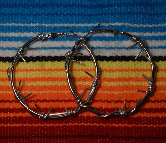 Large Barbwire Hoops